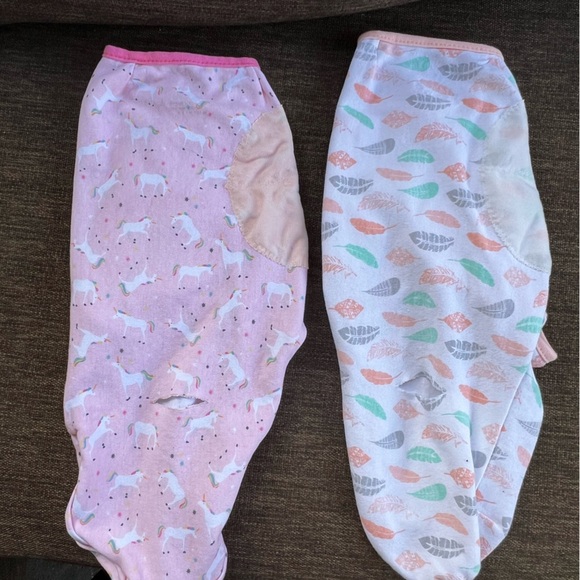 Swaddle Me Pink and White Baby Swaddle Set - Picture 3 of 4